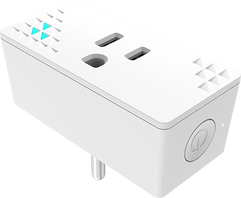 The Nami SensePlug, a smart plug that is also a Wi-Fi sensing node and Thread router